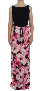 Dolce & Gabbana Pink Floral Print Long Maxi Sheath Dress -   -  Dolce & Gabbana.